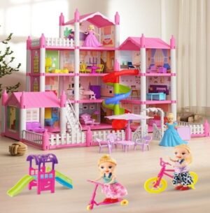 CASA SOÑADORA VILLA CON LUCES DE 215PCS CON LUCES: 61 * 61 *44 CM